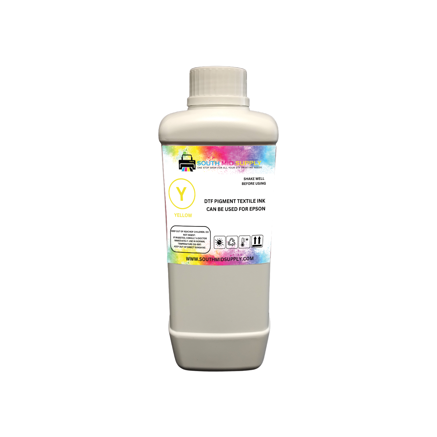 SouthMidSupply CMYK DTF Ink - 1 liter (YELLOW)