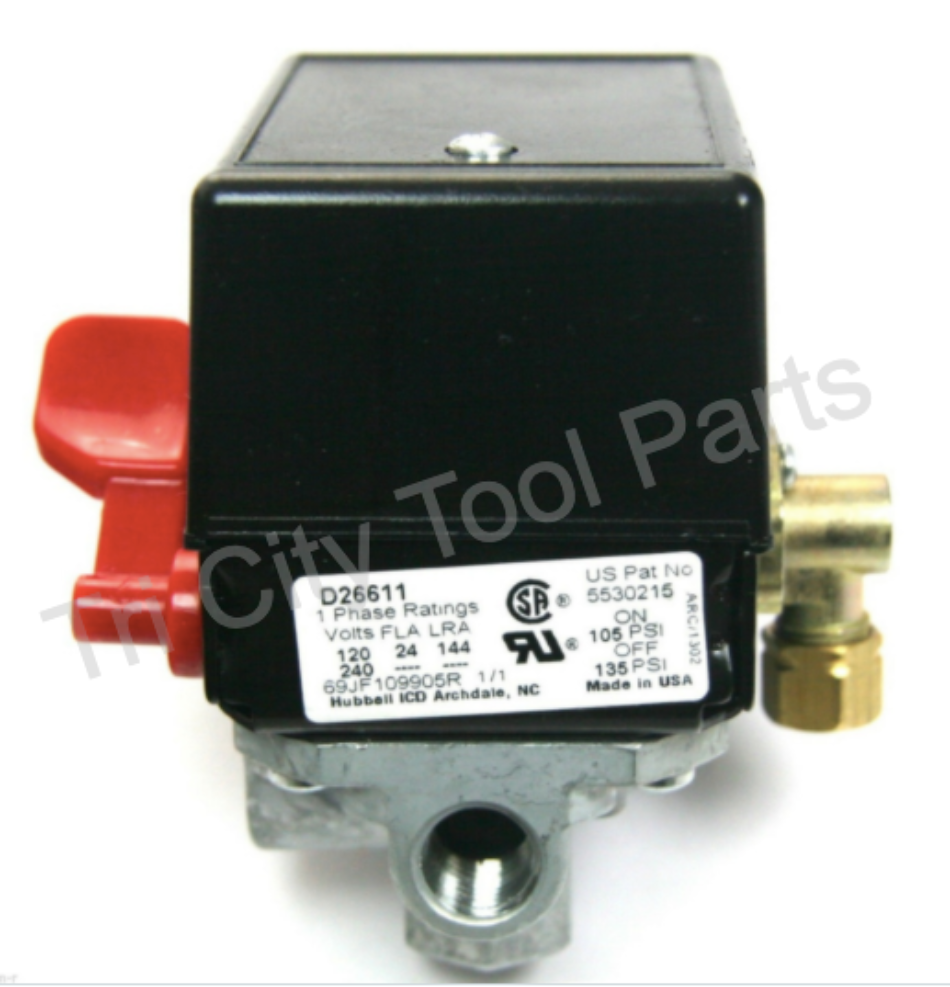 BLACK+DECKER Black & Decker OEM 5140119-56 Air Compressor Pressure Switch  921.16485 DXCMLA1983012 DXCMTA1980854 DXCMLA1683066 DXCMLA1682066