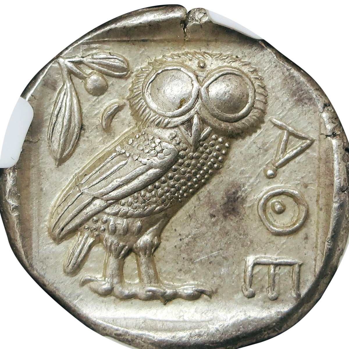 古代ギリシャ アッティカアテネ テトラドラクマ フクロウ 銀貨 NGC