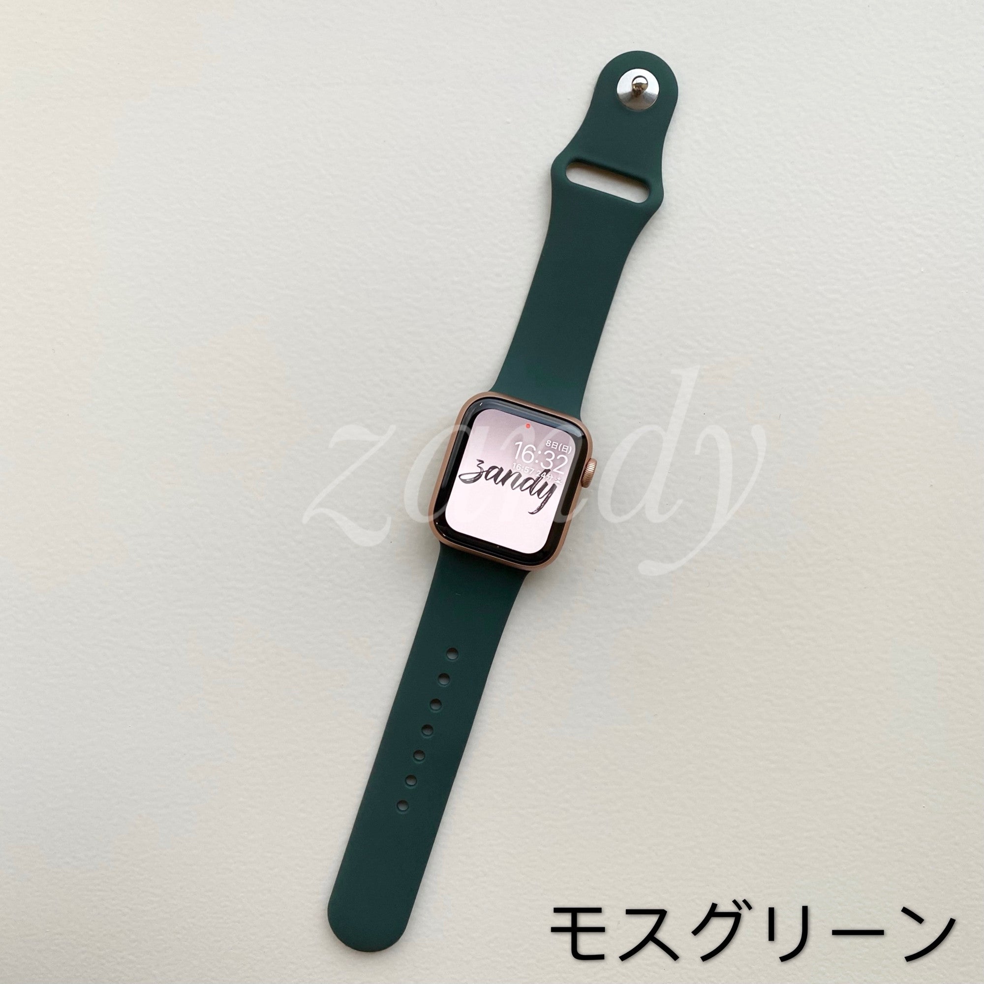 お得】 アップルグリーン アップルウォッチバンド ラバーベルト Apple