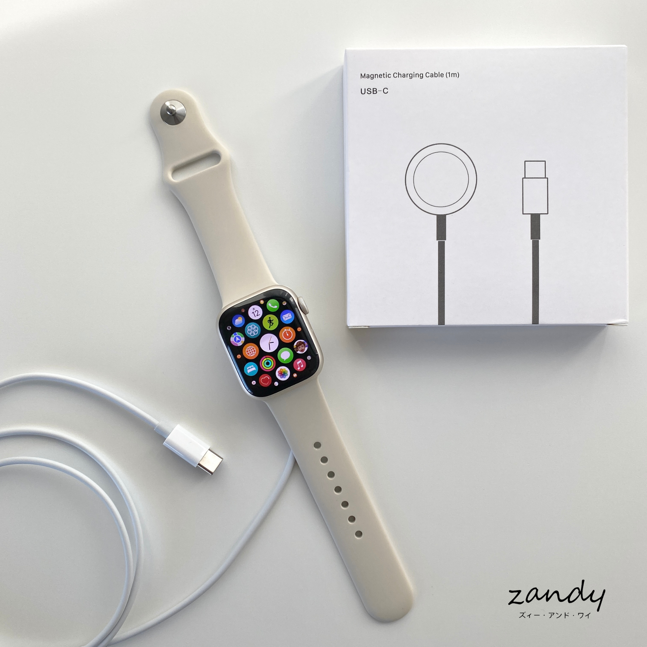ブランド雑貨総合 Apple Watch充電器 アップルウォッチ充電ケーブル ワイヤレス充電
