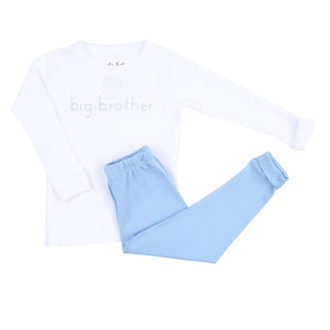 Big Brother Embroidered Pajamas - Boujee Babies | Baby and Children's Store