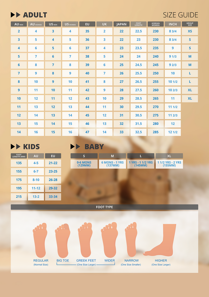 The Perfect UGG Size Guide