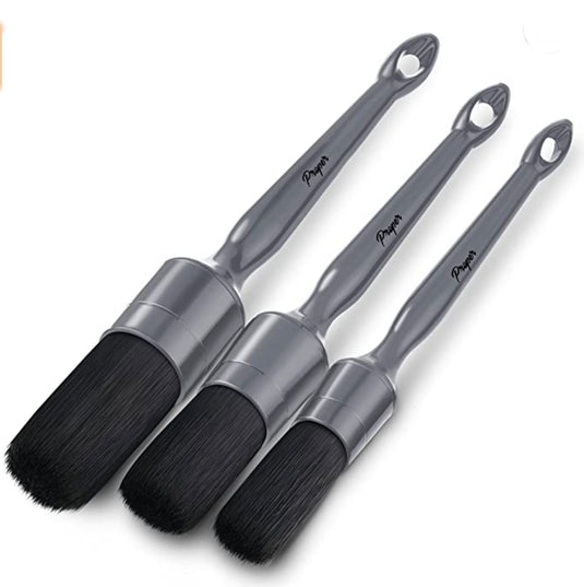 Car Detailing Brush Set (2pcs Car Detailing Brush+2pcs Polishing Sponge+1pc  Small Tire Brush) Multipurpose Auto Interior Detail Brush, Synthetic Soft  Auto Interior Brush Car, Motorcycle Detailing Tool, Hand Tool Brush