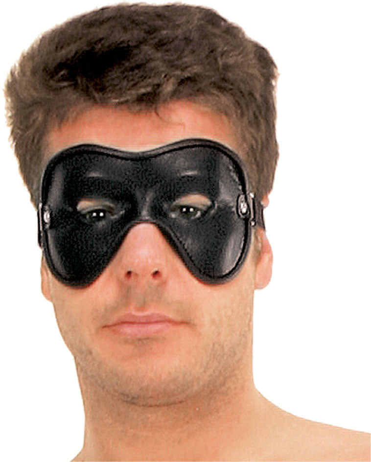 Leather Molded Eye Mask With Eye Hol