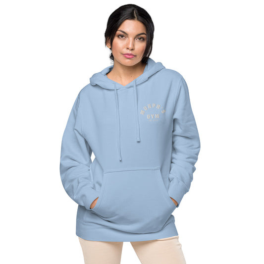 Unisex pigment-dyed hoodie Light Blue – murphsgym
