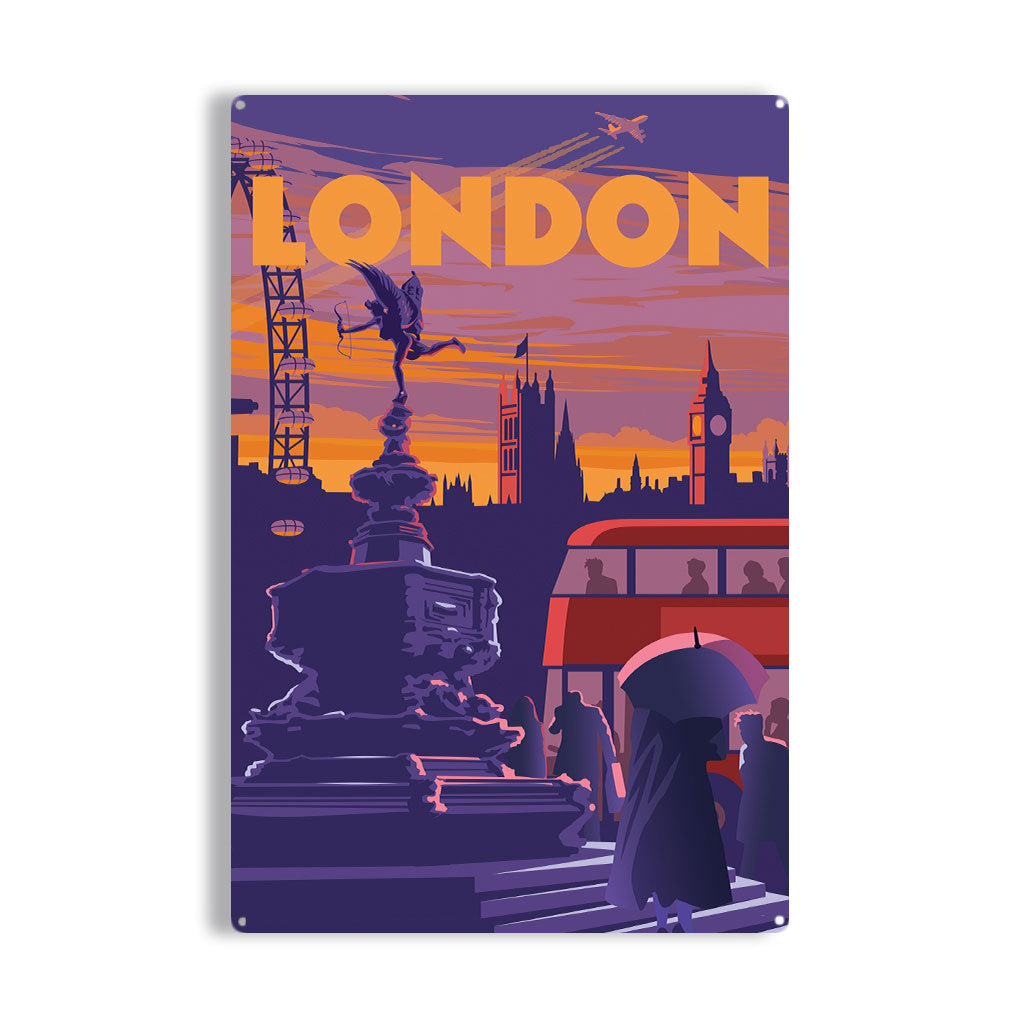 London Metal Sign – Stephen Millership - The Art of Travel