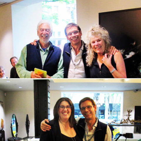 Ray Griffiths with Joy and Chai Mann at Fox's Seattle. Bottom photo Zoey and Ray at Fox's Seattle.
