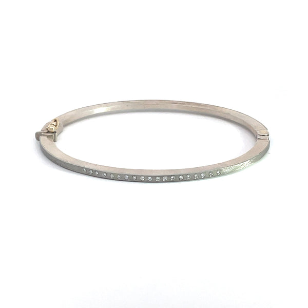 Rene Escobar Diamond Yellow Gold Bangle Bracelet - Desires by Mikolay