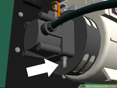 How to bleed an oil furnace step 2 locate the bleed screw