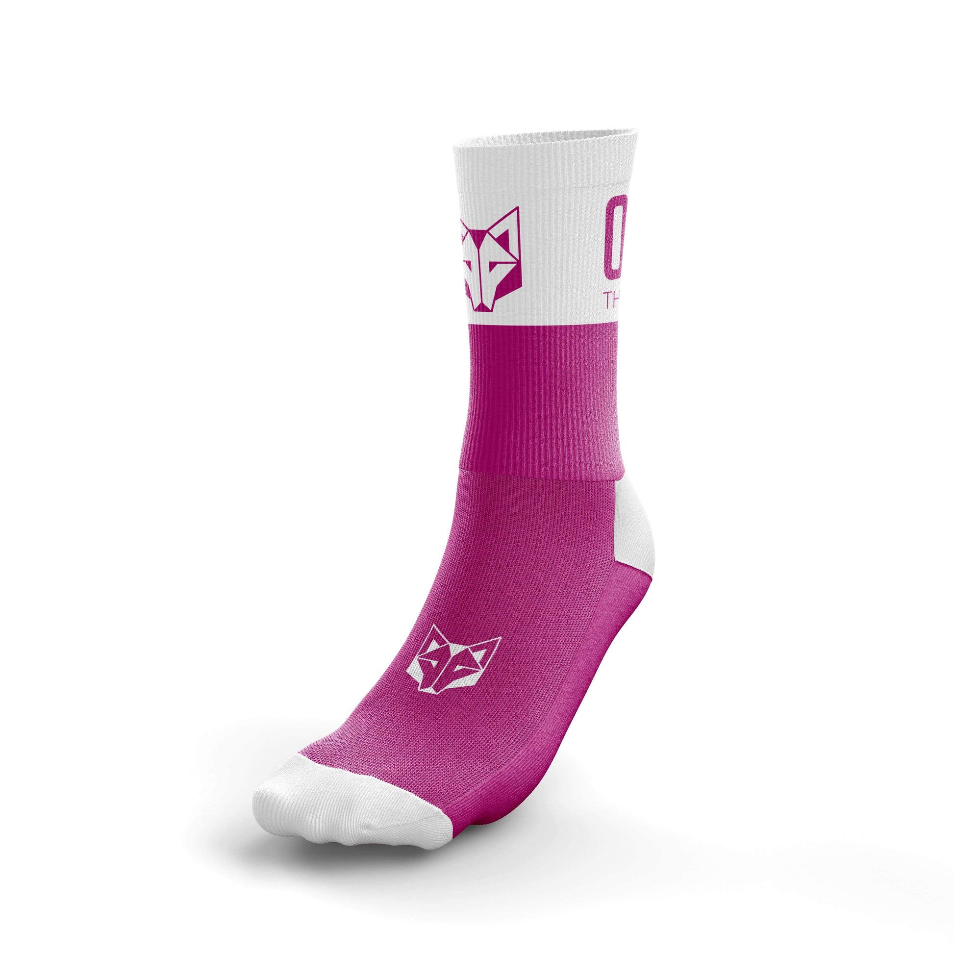 OTSO Calcetines Medio - Rosa y Blanco –