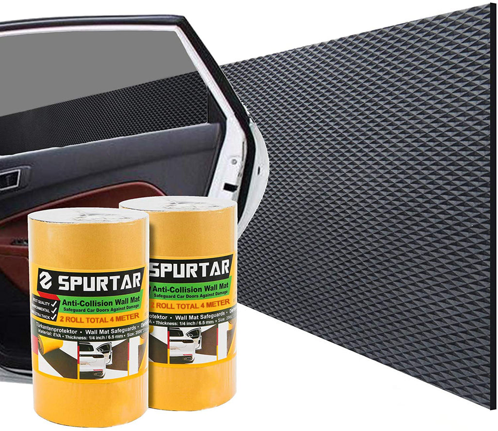  Spurtar Gloss Black Vinyl Wrap Tape 4 Inch x 20ft Air-Release  Adhesive Vinyl Tape, Universal Vinyl Wrap for Cars Detailing Wrap Roll DIY  Car Door Edge Guard Protective Anti-Scratch Sticker 10