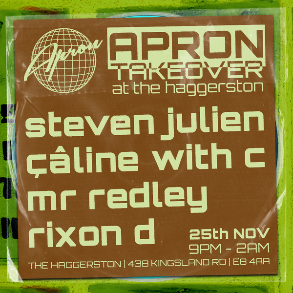 November 2023 Apron Takeover at The Haggerston Flyer