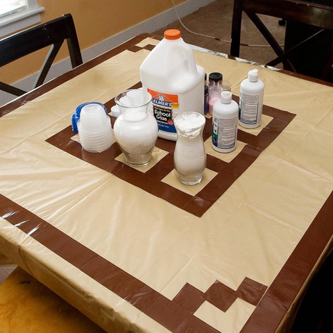 Table Covered with Duct Tape