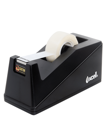 Office Tabletop Tape Dispenser - For up to 1 inch Tape - TTD1BK