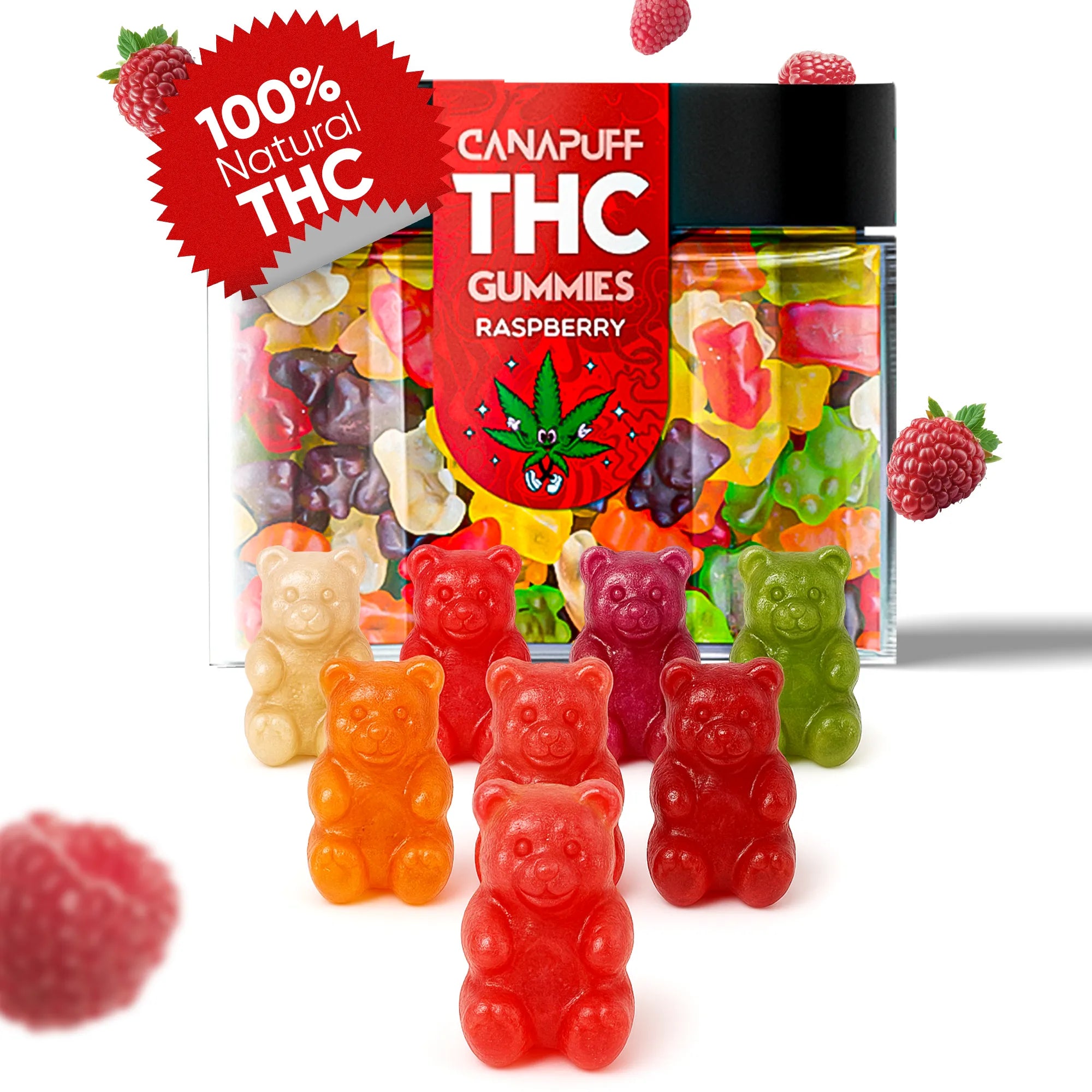 THC Gummies Raspberry-Canapuff
