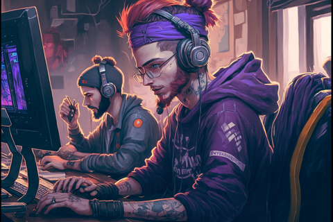 Twitch Streamers deep in video game play