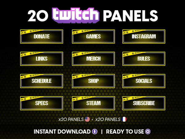 Vampire Twitch Panels for Live Streaming - StreamersVisuals