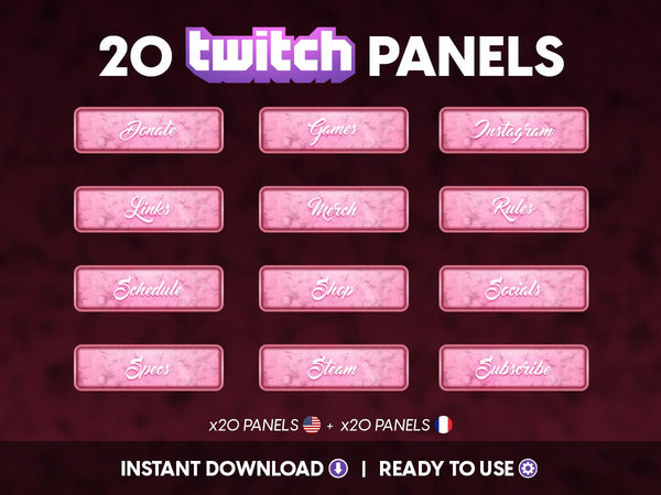 Vampire Twitch Panels for Live Streaming - StreamersVisuals