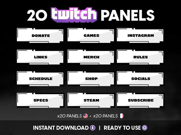 Vampire Twitch Panels for Live Streaming - StreamersVisuals