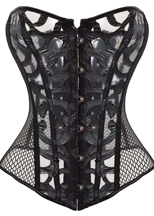 Daisy Corsets Lavish Black Sheer Lace Corset Dress – Sincity Playwear