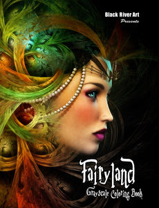 Download Fairyland Grayscale Coloring Book At Black River Art
