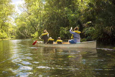 Canoe camping with kids