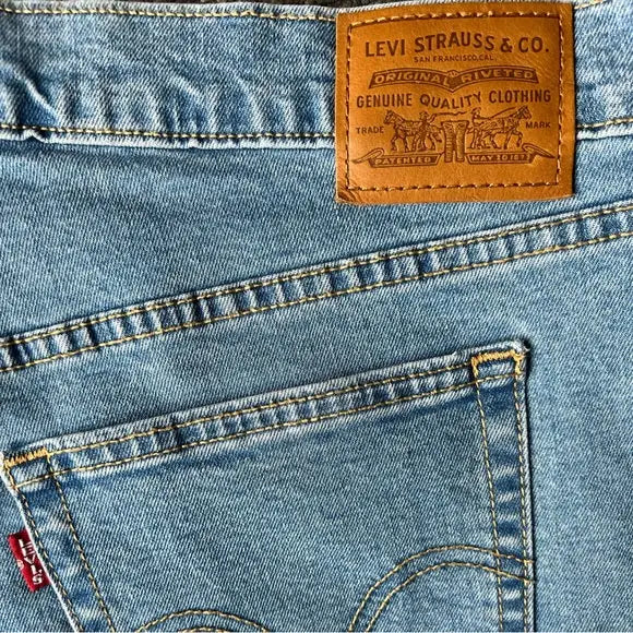 The Vintage Success - Levi's Blue Retro Style Wedgie Skinny High Rise Raw  Hem