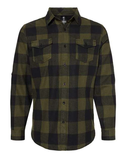 Burnside Yarn-Dyed Long Sleeve Flannel Shirt 8210 Plus Size