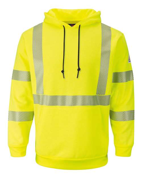 Bulwark Hi-Visibility Pullover Hooded Fleece Sweatshirt SMH4 Plus Size