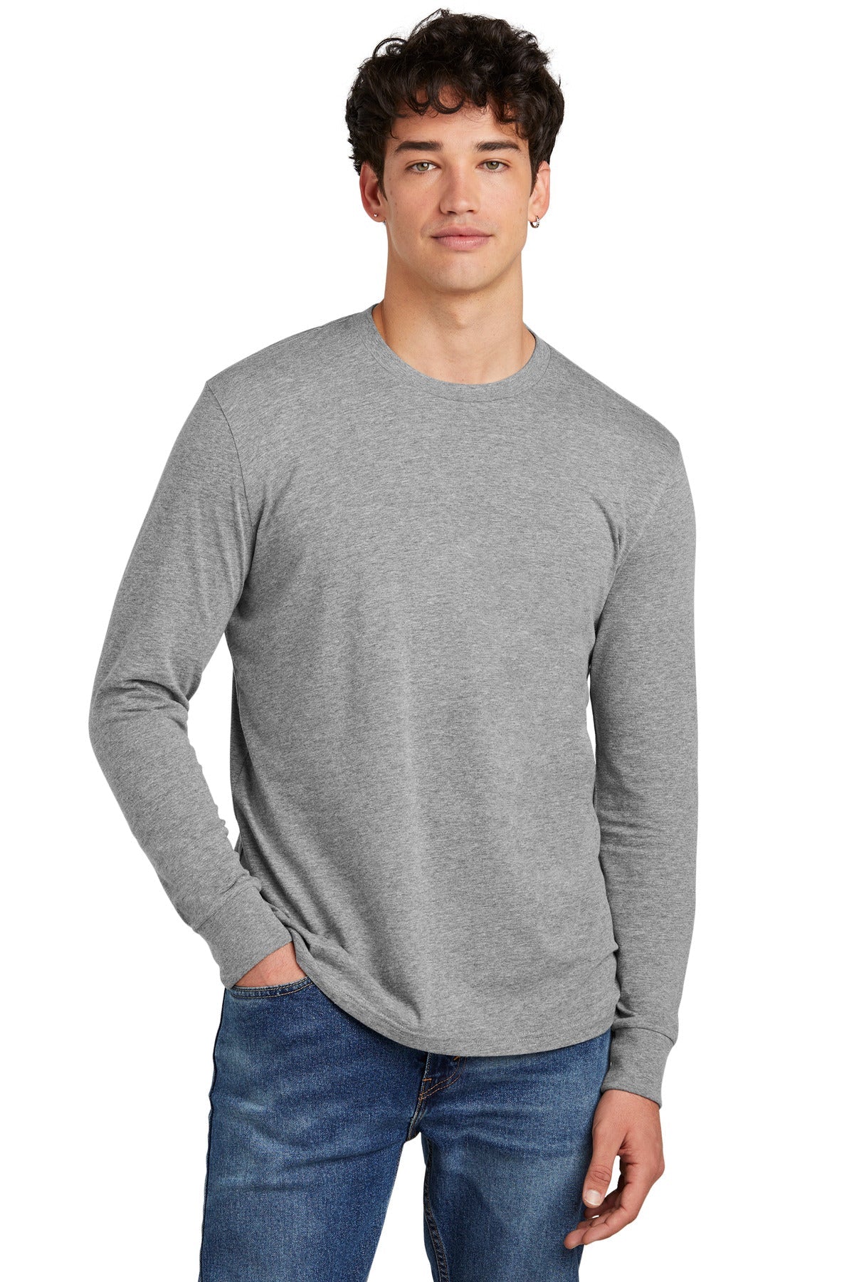 District ® Perfect Blend ® CVC Long Sleeve Tee DT109 Plus Size