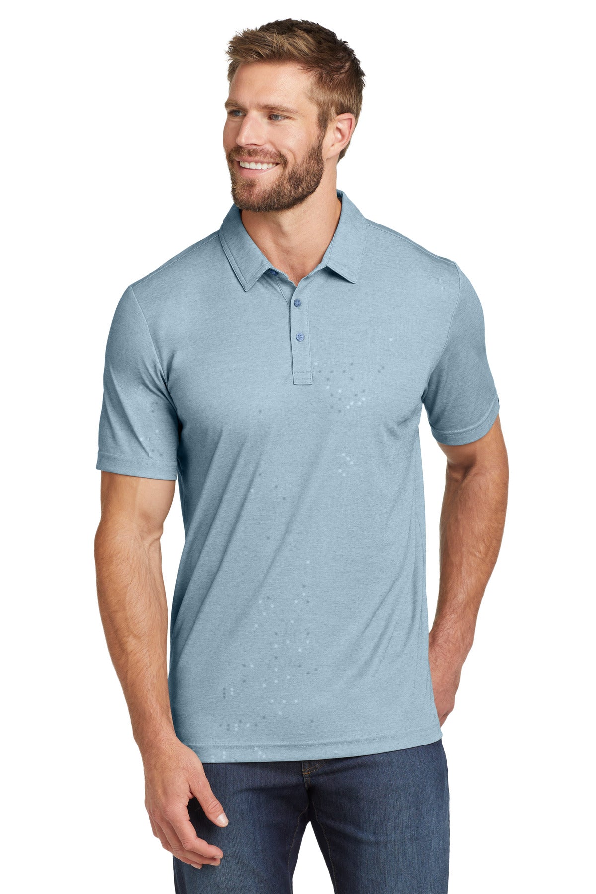 TravisMathew Oceanside Heather Polo. TM1MU412 Plus Size