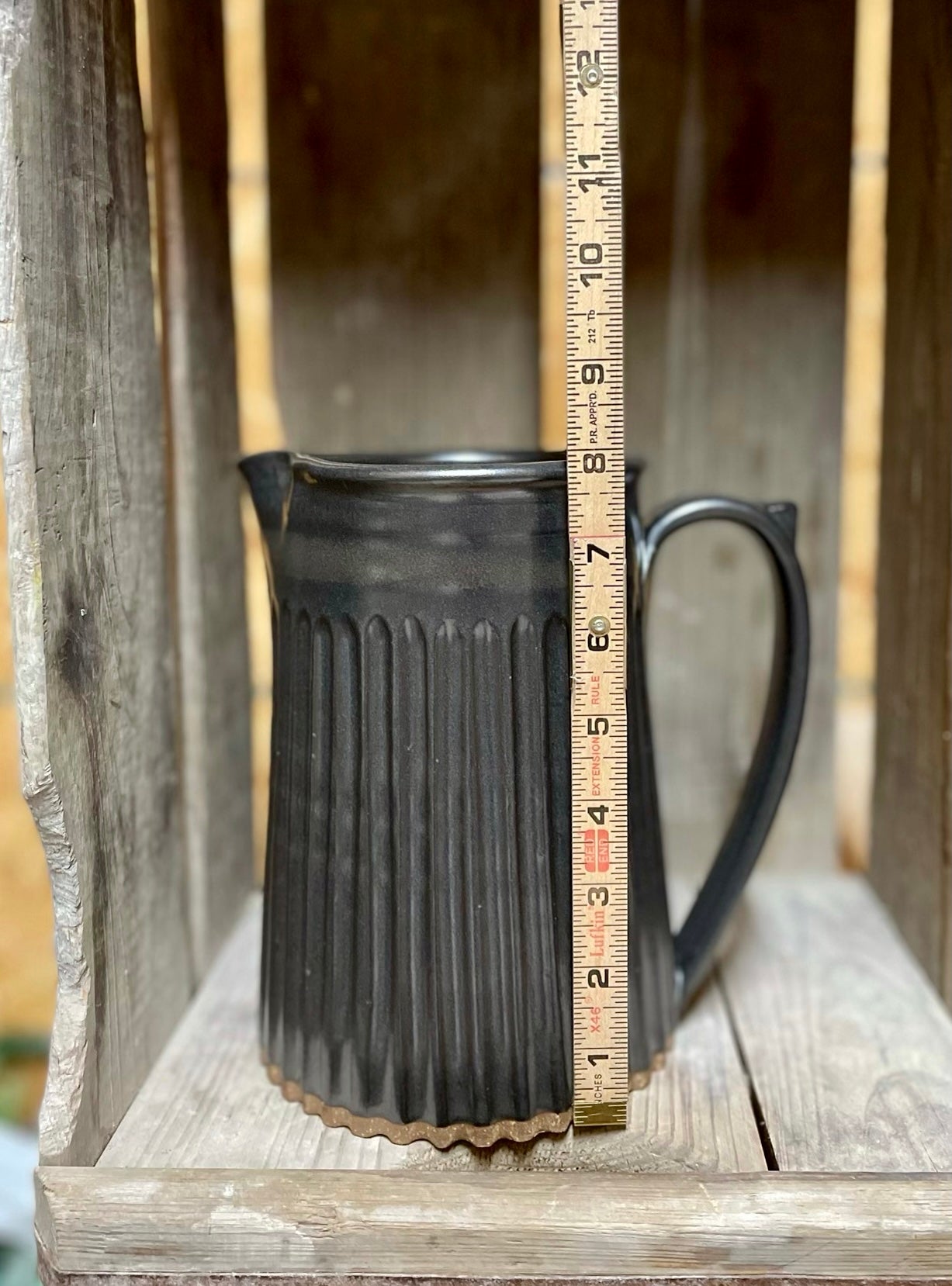 Appalachian Collection Pitcher {Black Bear Lined}