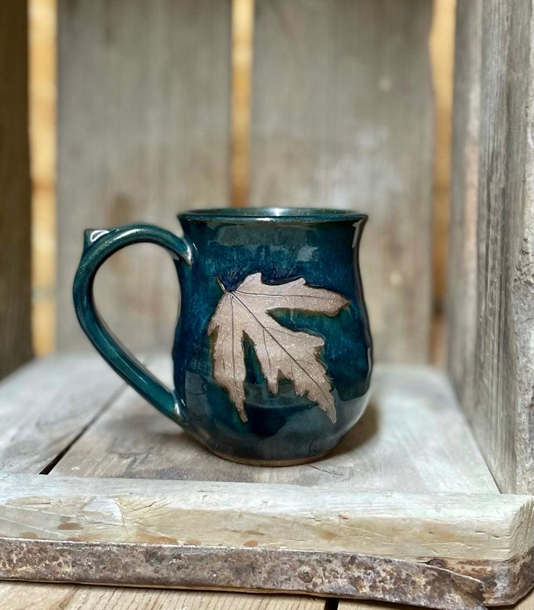 Leaf Mug {Teal}
