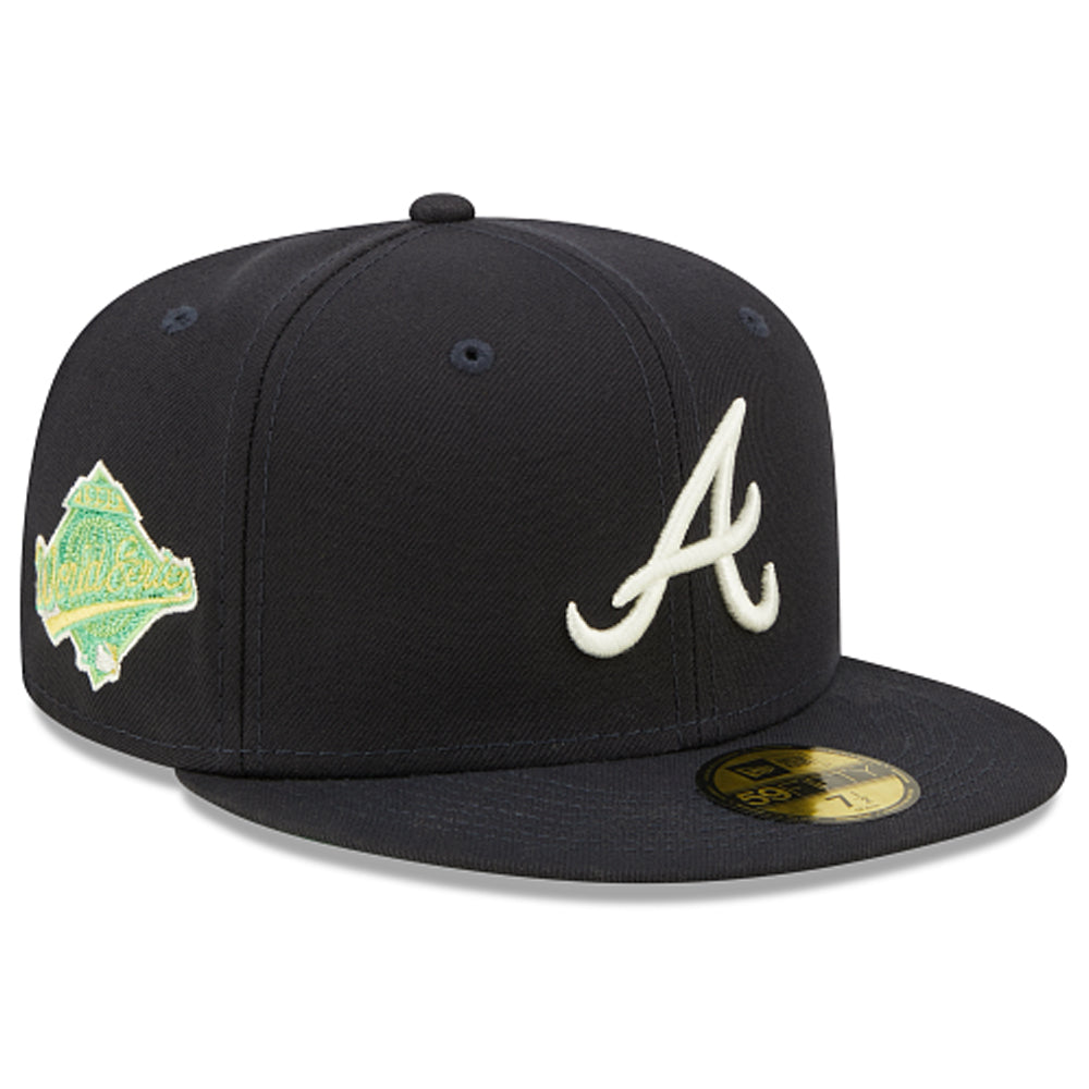 New Era 59FIFTY MLB Atlanta Braves Pop Sweat Fitted Hat 7 3/4