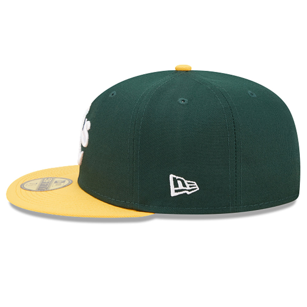 Oakland Athletics Bloom 59FIFTY Fitted Hat Yellow Undervisor