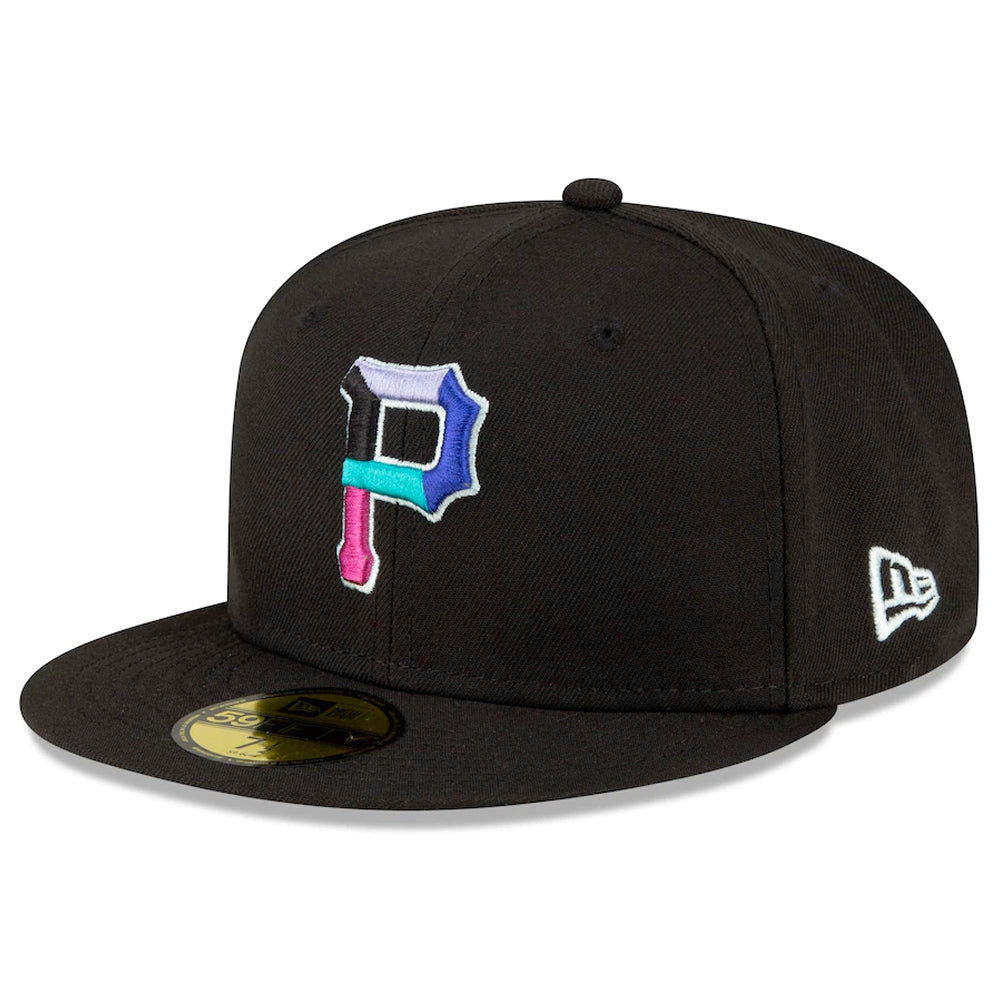 Pittsburgh Pirates GROOVY Black Fitted Hat by New Era
