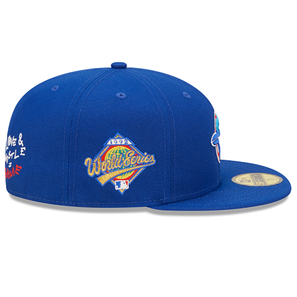 New Era Toronto Blue Jays Blooming 59Fifty Fitted Hat Cap Blue