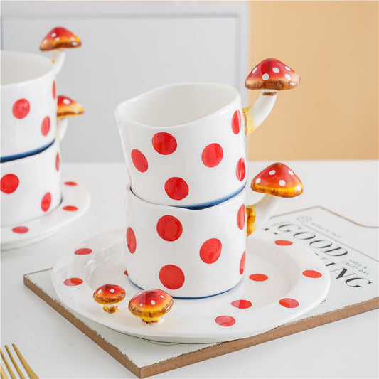 Handmade ceramics RED MUSHROOM kettle – The 24ᵗʰ