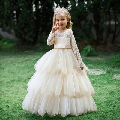 Robe Fille Mariage Rose Poudré