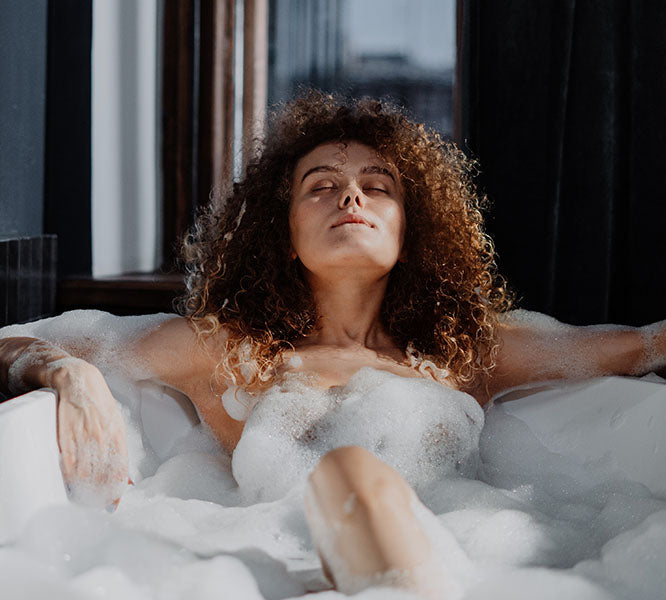 take a bath like you would with epsom salt