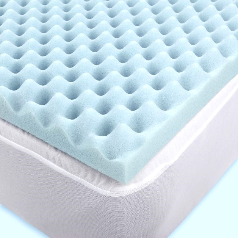 Egg Foam Mattress Overlay Top View