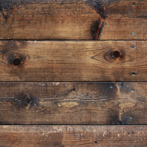 Uneven wooden floorboards