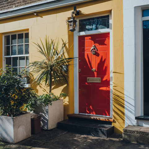 London red front door