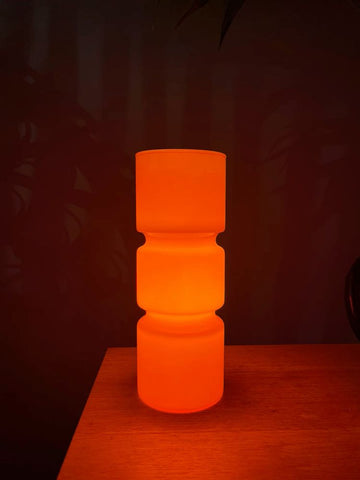 Orange Lamp in Dark Room