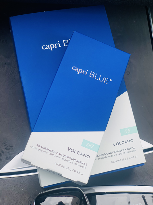 Capri Blue Car Diffuser & Refill - Volcano