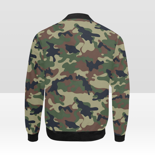 Camo HQ - Hexagonal Scales Green Camo Unisex Bomber Jacket S