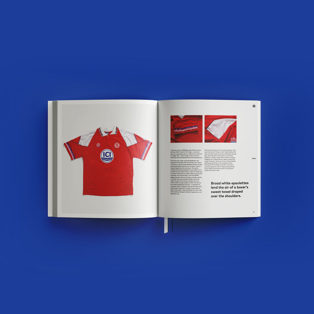 cult kits admiral sports 50 years book boro spread