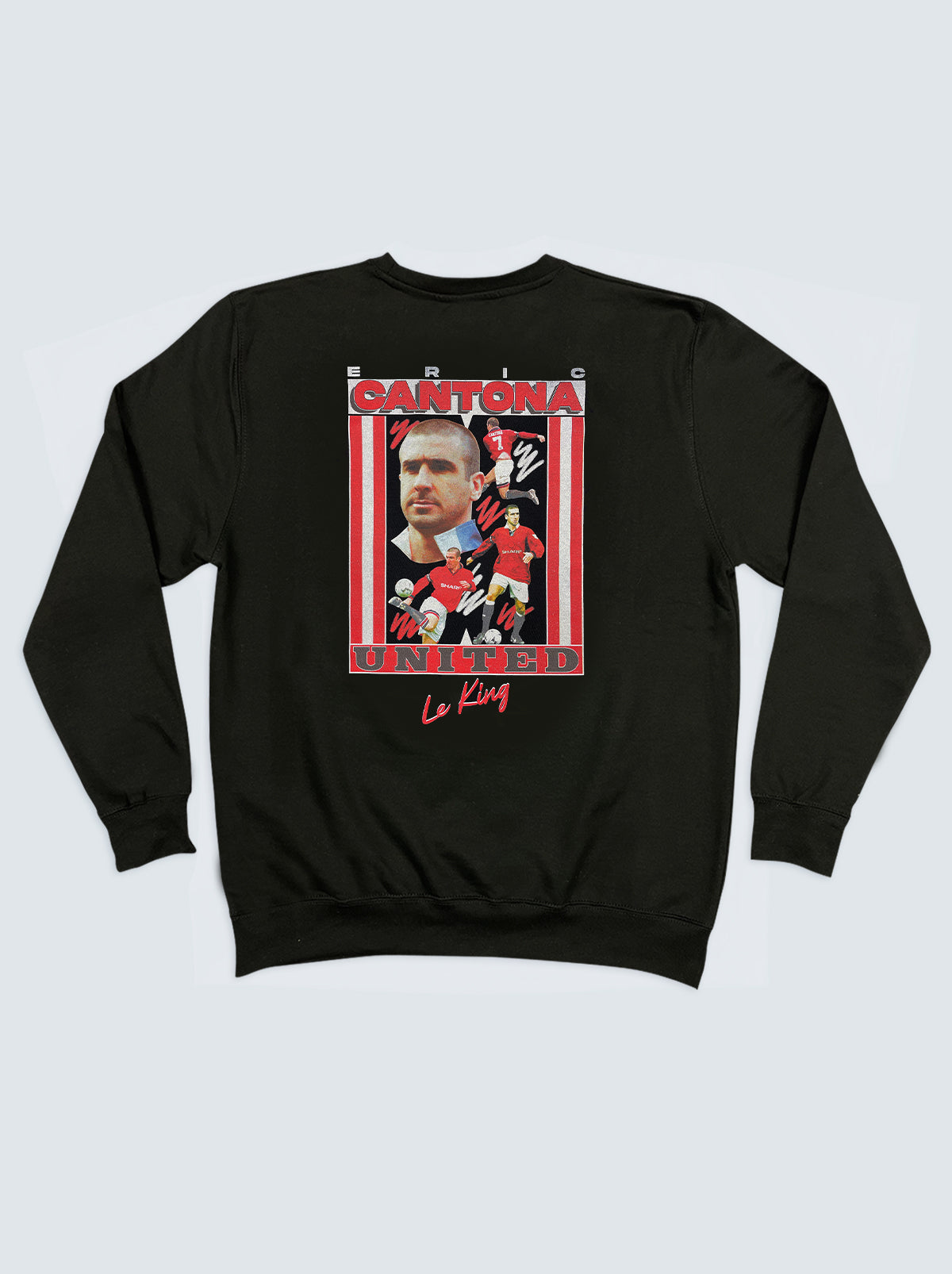 CANTONA ’LE KING’ SWEATSHIRT, XXL / Manchester United / Black