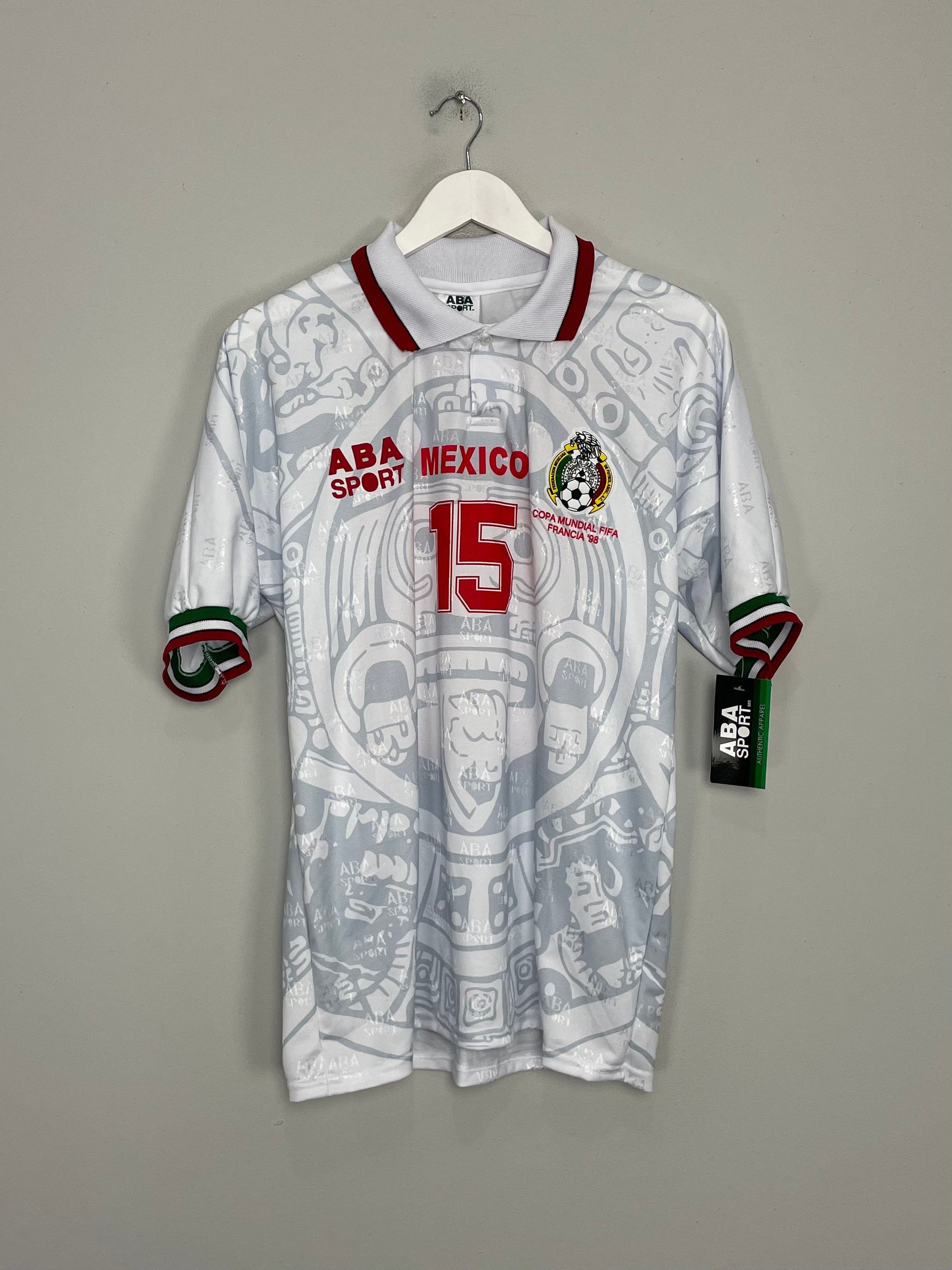 1998 MEXICO HERNANDEZ #15 *REISSUE* AWAY (MULTIPLE SIZES) ABA SPORT, XXL / Mexico / 1998